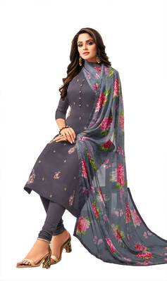 Grey embroidered chanderi salwar 3