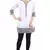 White plain georgette short-kurtis