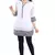 White plain georgette short-kurtis