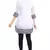 White plain georgette short-kurtis