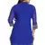 Blue plain georgette short-kurtis