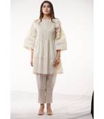 COTTON KURTA WITH DORI WORK DETAIL