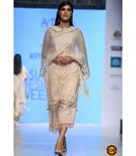 Dusty pink lace anglais with embroidery net and modal