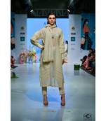 Cotton anglais with beading lace