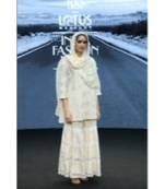 COTTON AND LACE WORK WITH PEARL EMBROIDERY KURTA WITH GARARA