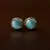 Rose Gold Plated Mint Stone Embellished American Diamond Stud 216ED462