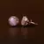 Rose Gold Plated Baby Pink Stone Embellished American Diamond Stud 216ED464