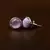 Rhodium Plated Baby Pink Stone Embellished American Diamond Stud 216ED466