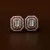 Rose Gold Plated Mint Stone Embellished American Diamond Stud 216ED472
