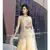 All over hand embroidered kurta with chiffon lurex flair and slit pants.