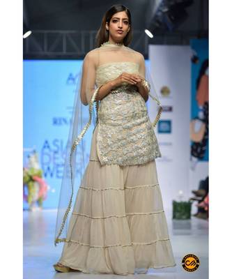 Chiffons sharara set with top 1