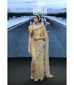 Zari embroidered saree