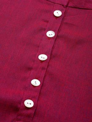 Purple plain viscose cotton-kurtis 4