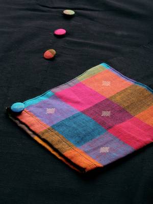 Black plain cotton silk cotton-kurtis 4