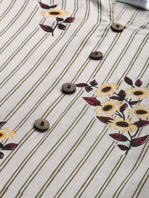 Grey printed viscose cotton-kurtis 4