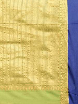 Sangam Prints Multicolor Handloom Silk Woven Work Traditional Saree 4