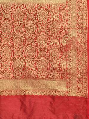 Sangam Prints Grey Handloom Silk Jacquard Traditional Saree 4