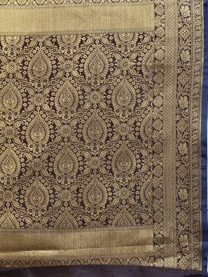 Sangam Prints Pink Handloom Silk Jacquard Traditional Saree 4