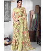 Beige Chiffon sarees
