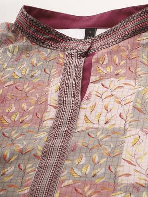 Red printed rayon kurtas-and-kurtis 4