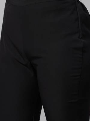 Black printed crepe kurtas-and-kurtis 5