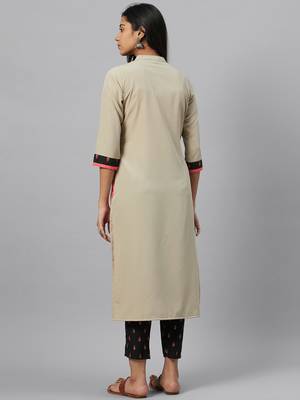 Grey printed crepe kurtas-and-kurtis 3