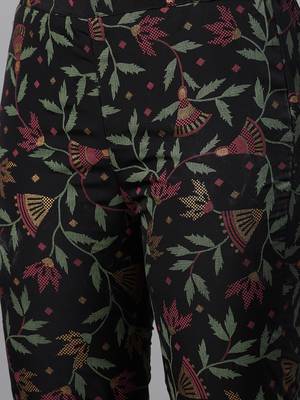 Black printed crepe kurtas-and-kurtis 5