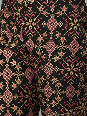 Black printed crepe kurtas-and-kurtis 5