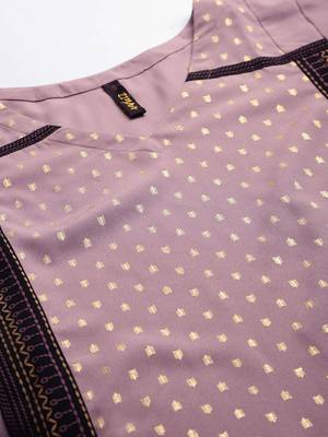 Purple printed crepe kurtas-and-kurtis 4