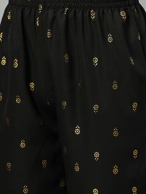 Black printed crepe kurtas-and-kurtis 5