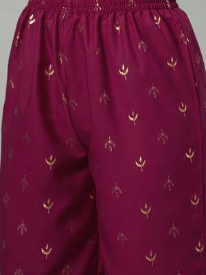 Pink printed crepe kurtas-and-kurtis 5