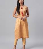 Chiku printed art silk kurtas-and-kurtis