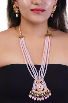 Pink necklaces