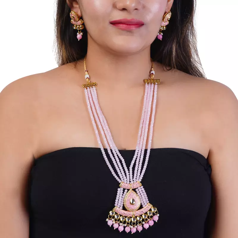 Pink necklaces