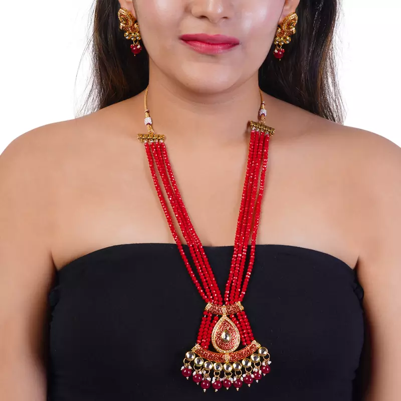 Red necklaces