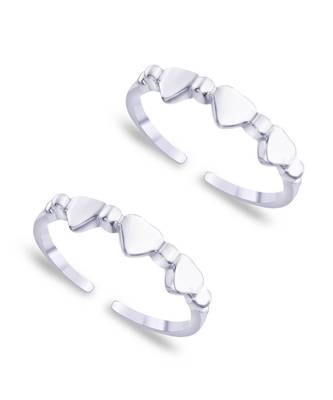 Heart Sterling Silver Toe Ring-TR95 1