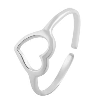 Dedicate Heart Silver Toe Ring-TR93 3