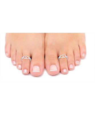 Lovely Sterling Silver Casted Toe Ring-TR92 2