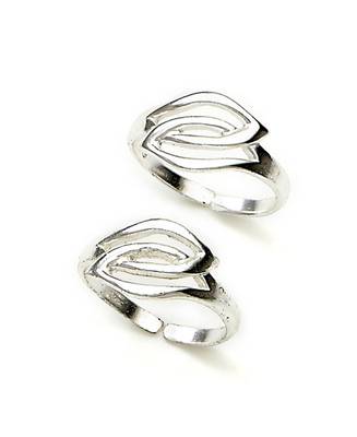 Entwined Loop Toe Ring-TR90 1