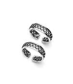 Classy Cutwork Silver Toe Ring-TR86