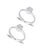 Flower CZ Toe Ring-TR127