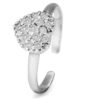 Fab Zircon Heart Toe Ring-TR128 4