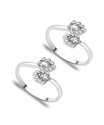 Upper Openable Silver Toe Ring-TR174 1