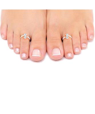 Upper Openable Silver Toe Ring-TR174 2