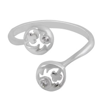 Two Duo Open Toe Ring-TR175 2
