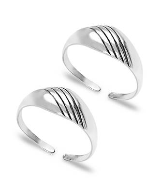 Glam Up Silver Toe Ring-TR185 1