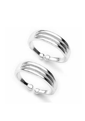 Splendid Plain Silver Toe Rings-TR197 1
