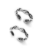 Classy Cutwork Silver Toe Ring-TR202