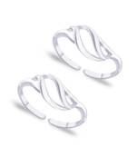 Loop Cutwork Silver Toe Ring-TR217