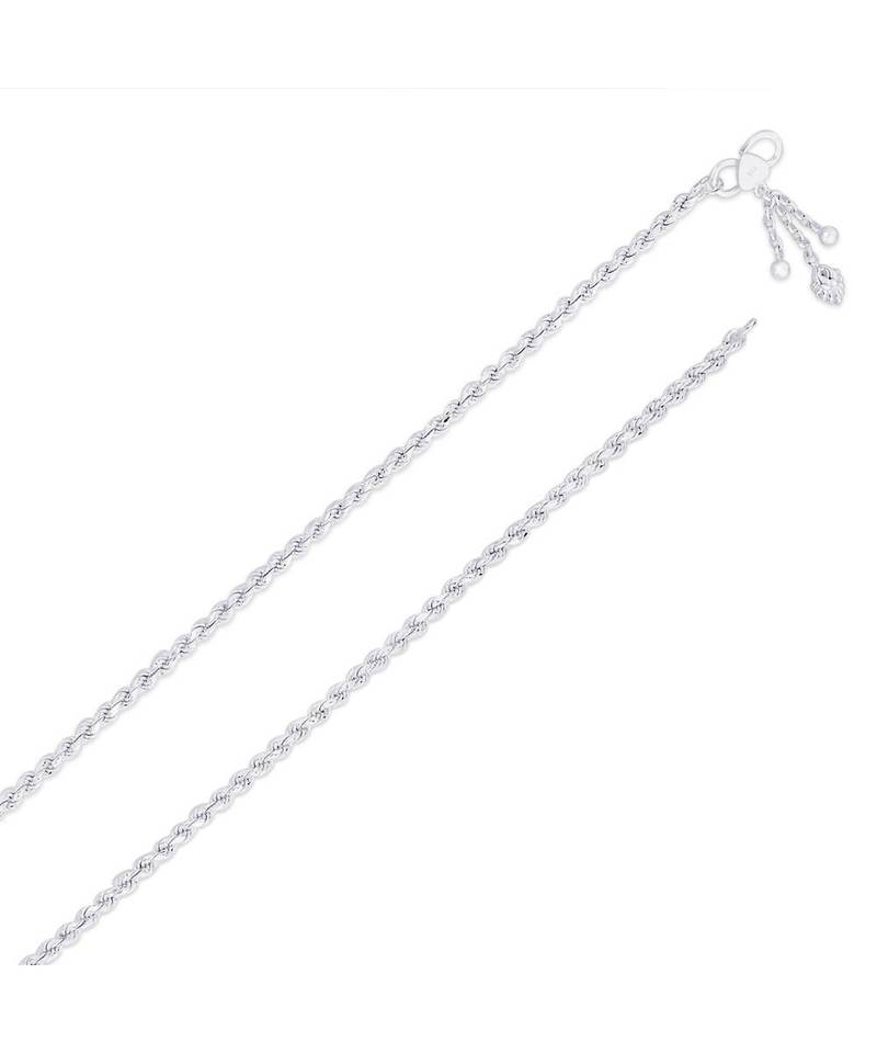 Rope Chain Silver Anklets-ANK071